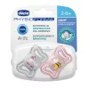 CHICCO Physio Light szilikon cumik rózsaszín 2-6 hónapos, 2 db