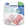 CHICCO Physio Light szilikon cumi rózsaszín 6-16 hónapos, 2 db