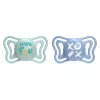 CHICCO Physio Light szilikon cumi kék 6-16m, 2 db