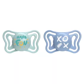 CHICCO Physio Light szilikon cumi kék 6-16m, 2 db