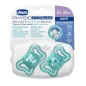 CHICCO Physio Light szilikon cumi kék 16-36 hónapos, 2 db