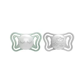   CHICCO Physio Light szilikon éjszakai cumi 16-36 hónaposoknak, 2db