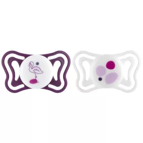   CHICCO Physioforma Light szilikon fogszabályozó cumi pink 16-36 hónap, 2 db