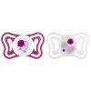 CHICCO Physioforma Light szilikon fogszabályozó cumi pink 6-16 hónap, 2 db