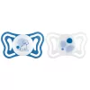 CHICCO Physioforma Light szilikon fogszabályozó cumi blue 6-16 hónap, 2 db