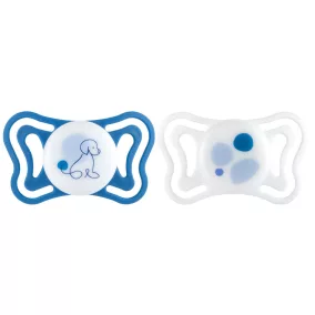   CHICCO Physioforma Light szilikon fogszabályozó cumi blue 6-16 hónap, 2 db
