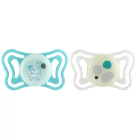   CHICCO Physioforma Light szilikon fogszabályozó cumi neutral 6-16 hónap, 2 db
