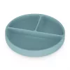 PETITE&MARS Szilikon osztott kerek tányér Take&Match Frosted Sky 6m+