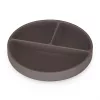 PETITE&MARS Szilikon osztott tányér kerek Take&Match Bitter Cocoa 6m+