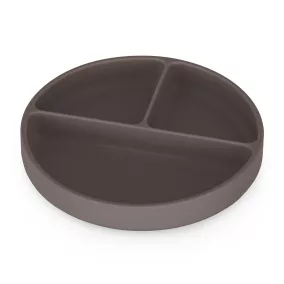   PETITE&MARS Szilikon osztott tányér kerek Take&Match Bitter Cocoa 6m+