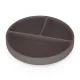 PETITE&MARS Szilikon osztott tányér kerek Take&Match Bitter Cocoa 6m+