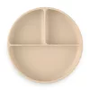 PETITE&MARS Szilikon osztott tányér, kerek Take&Match Desert Sand 6m+