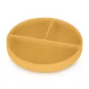 PETITE&MARS Szilikon osztott tányér, kerek Take&Match Intense Ochre 6m+