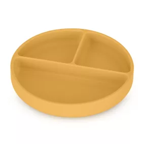   PETITE&MARS Szilikon osztott tányér, kerek Take&Match Intense Ochre 6m+