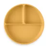 PETITE&MARS Szilikon osztott tányér, kerek Take&Match Intense Ochre 6m+