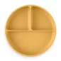   PETITE&MARS Szilikon osztott tányér, kerek Take&Match Intense Ochre 6m+