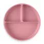   PETITE&MARS Szilikon osztott tányér, kerek Take&Match Dusty Rose 6m+