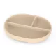PETITE&MARS Szilikon osztott tányér, ovális Take&Match Desert Sand 6m+