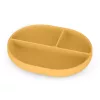 PETITE&MARS Szilikon osztott tányér, ovális Take&Match Intense Ochre 6m+