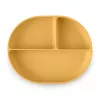 PETITE&MARS Szilikon osztott tányér, ovális Take&Match Intense Ochre 6m+