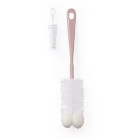 BABYONO Cumisüveg kefe mini kefével Rózsaszín