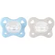 CHICCO PhysioForma® Dual Soft cumik kék 2-6 hónapos, 2 db