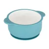 PETITE&MARS Kerámia tálka szilikon borítással Teal Blue