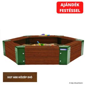   HB homokozó, 150 cm - AJÁNDÉK FESTÉSSEL (középdió színben)