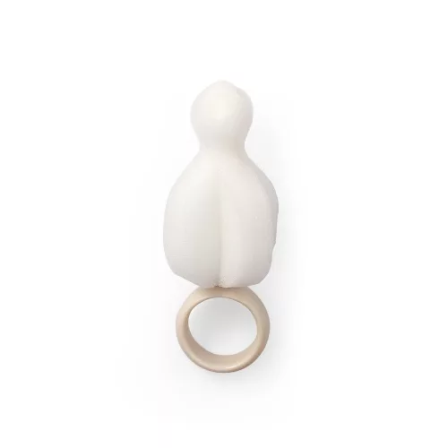 BABYONO Cumisüveg- és cumikefék levehető nyéllel Beige