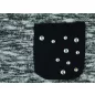 Losan lányka kötött pulóver fekete betéttel