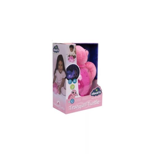 Cloud B zenélő projektoros éjjeli fény fehér zajjal - teknős pink