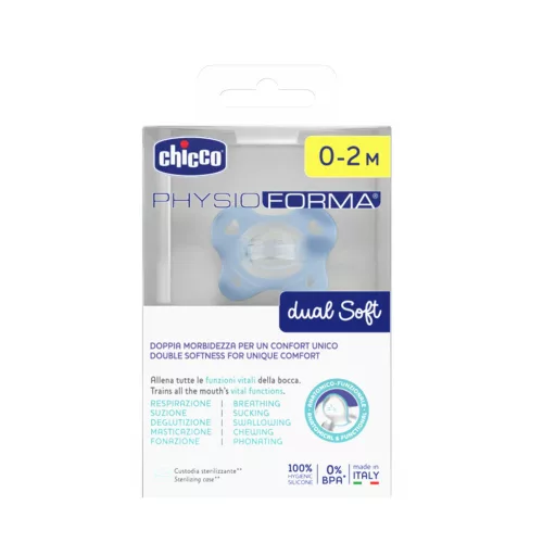 CHICCO Physioforma Dual soft cumi kék 0-2 hónap 1 db