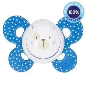   CHICCO Physio Comfort szilikon cumi 6-16 hónapos fiúknak - medve 1 db