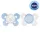 CHICCO Physio Comfort szilikon cumi 2-6m fiú - medve/pöttyök 2 db