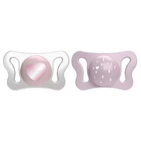 CHICCO Physio Micro szilikon cumi 0-2m lány 2db
