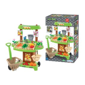   Simba Écoiffier bio szupermarket bevásárló készlet 35 db kiegészítővel