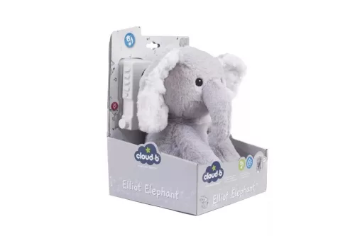 Cloud B alvást segítő zenélpő plüss - Elliot Elephant