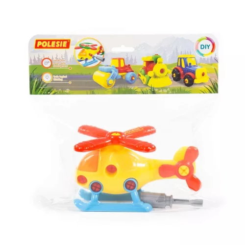 Moni Polesie műanyag szerelhető helikopter csavarhúzóval 25,5cm