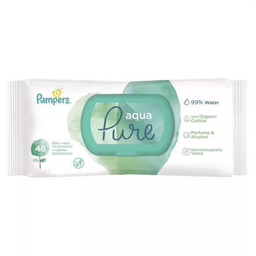 Pampers törlőkendő Aqua 48