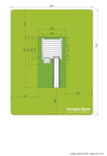 Jungle Gym Chalet kerti játszótér csúszdával és ajándék vágással
