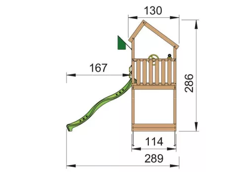 Kerti játszótér - Jungle Gym Home játszótorony