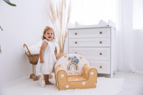 Bubaba babafotel- Yellow hearts