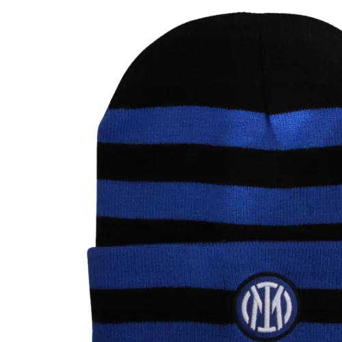 Inter sapka kötött  csíkos