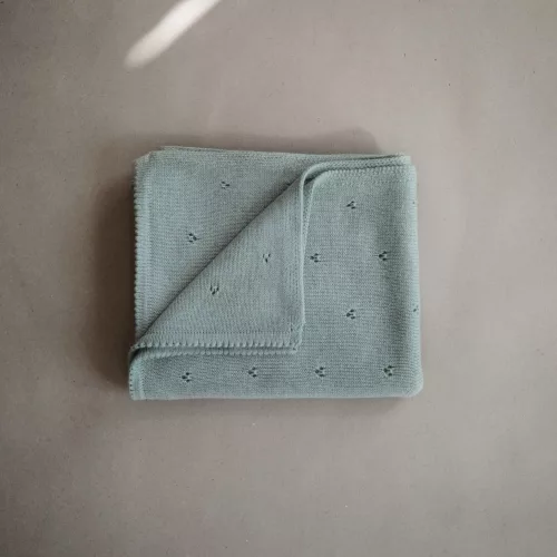 Mushie kötött takaró - Csipkés zsálya