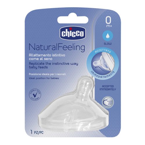 Chicco NaturalFeeling ferde etetőcumi 0hó+ (1 db)