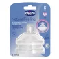   CHICCO Natural Feeling szilikon cumisüveg cumi gyors áramlás 6m+ 2 db