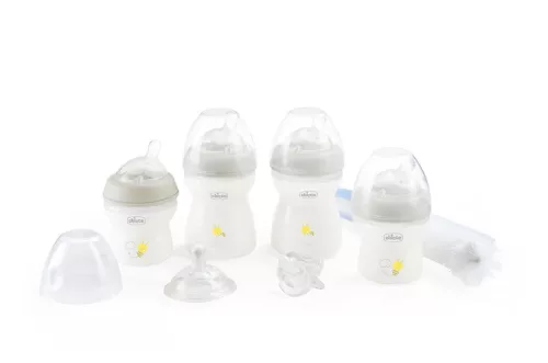 CHICCO Újszülött kezdőkészlet Natural Feeling semleges 0m+