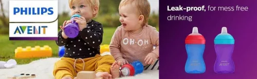 Philips AVENT SCF802/01 Puha harapásálló csőrös pohár 300 ml KÉK