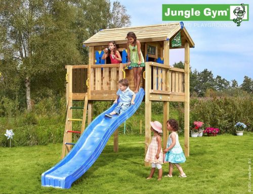 Kerti játszótér - Jungle Gym Playhouse platform XL csúszdával és ajándék vágással
