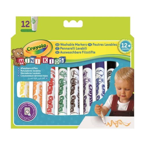 Crayola Mini Kids: 12 db-os tompahegyű filctoll -